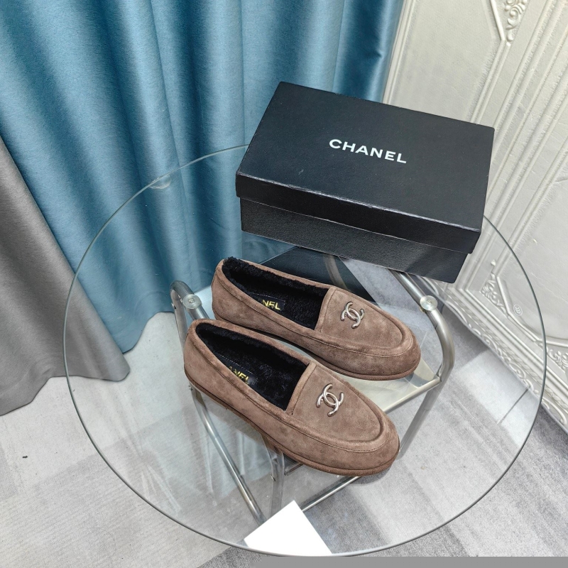 Ch*el leather shoes